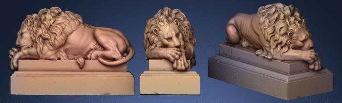 3D model Guardian Lions 1 (STL)